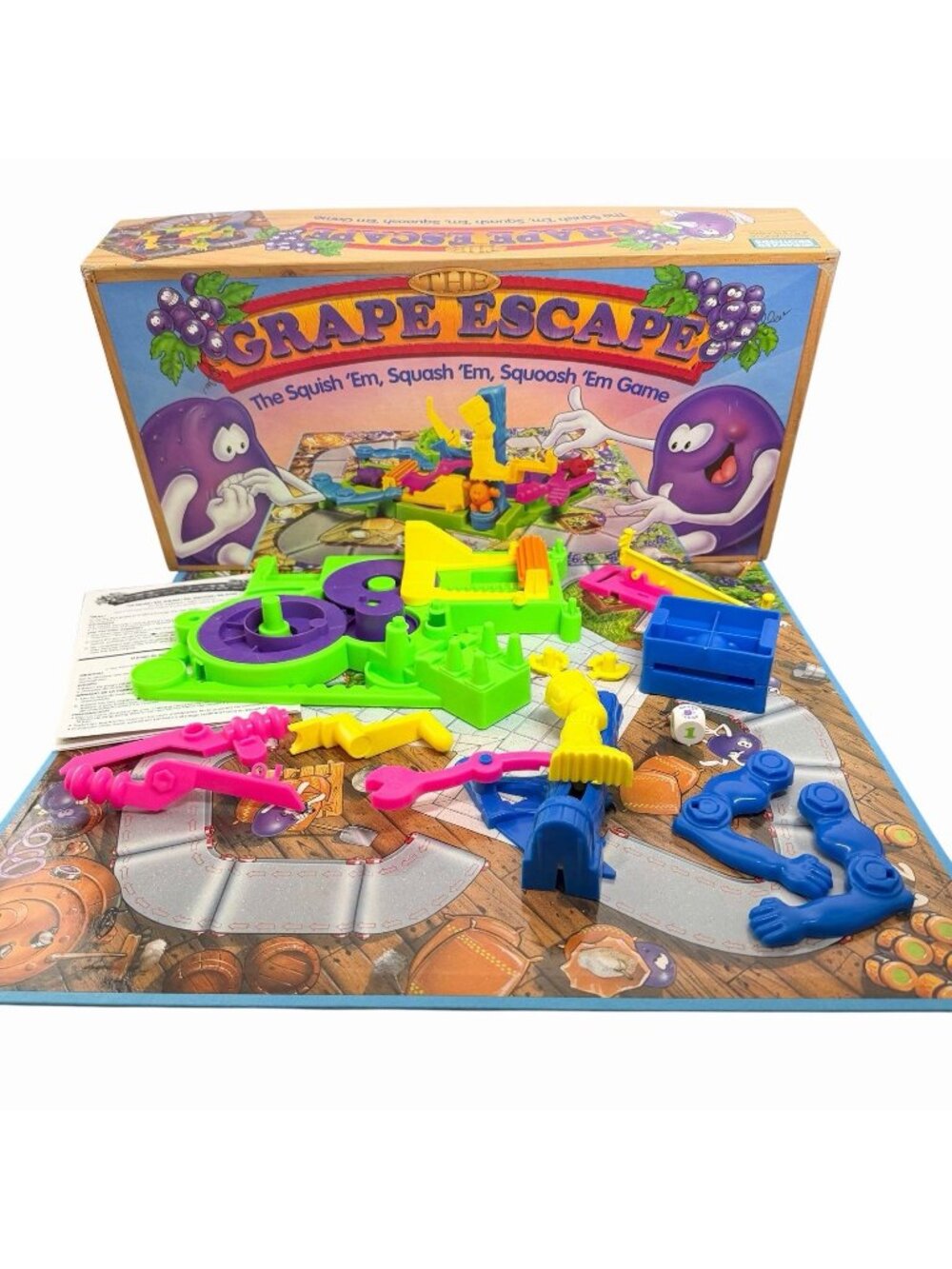 Vintage The Grape Escape Game COMPLETE NO DOUGH Parker Brothers 1992 90's Kids